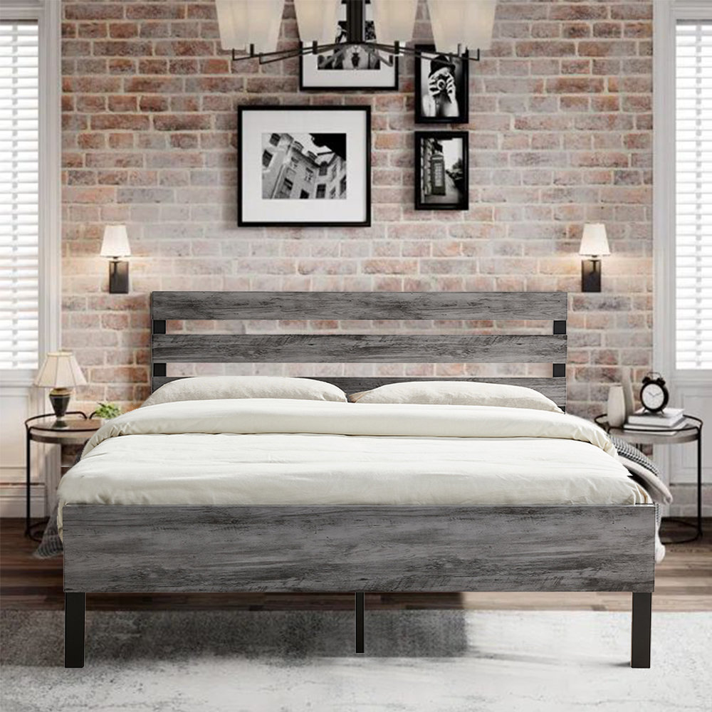 Rustic industrial headboard hotsell
